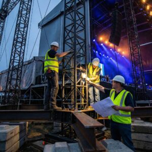 Монтажно-демонтажні роботи (кількість персоналу) сценічних конструкцій